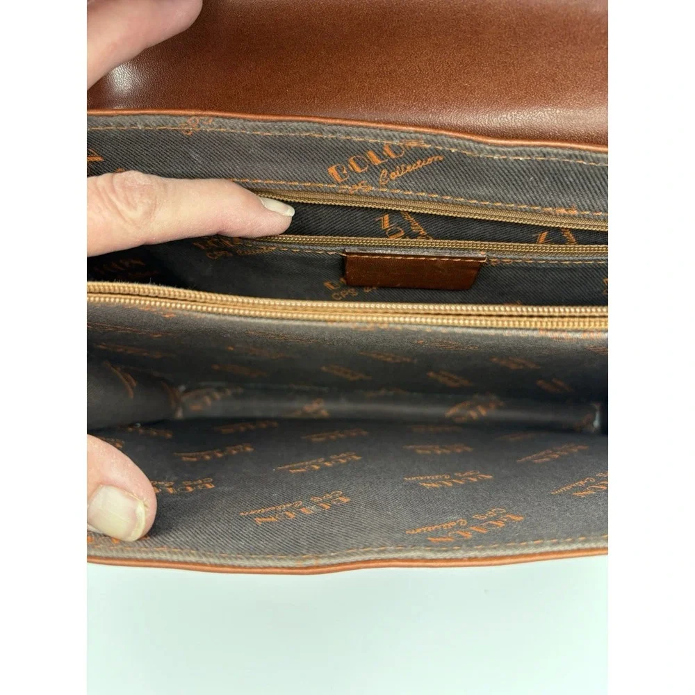 Bolon CPS‎ Collection Brown Leather Messenger Bag Crossbody Vintage